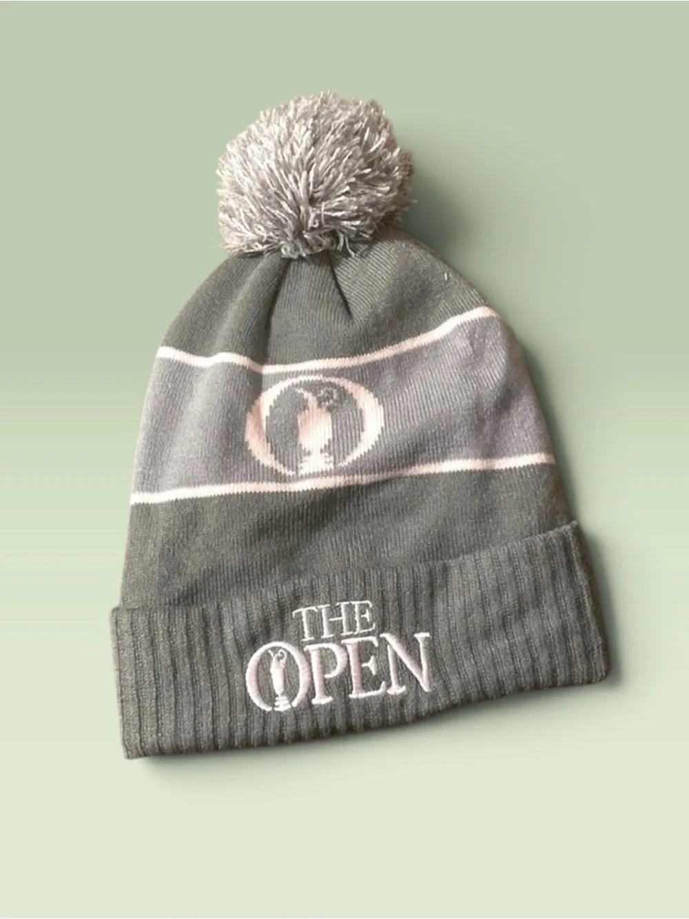 Women’s Grey U.S. Open Pom Beanie - Winter Hat